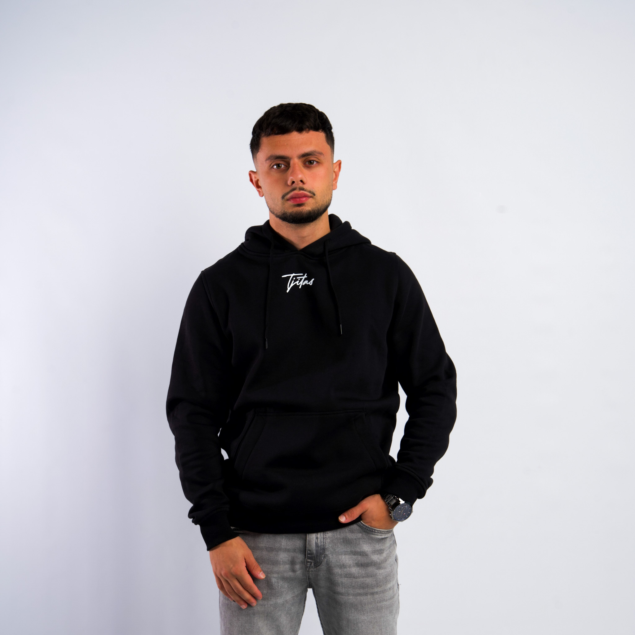 Black hoodie - Slim fit slide 1