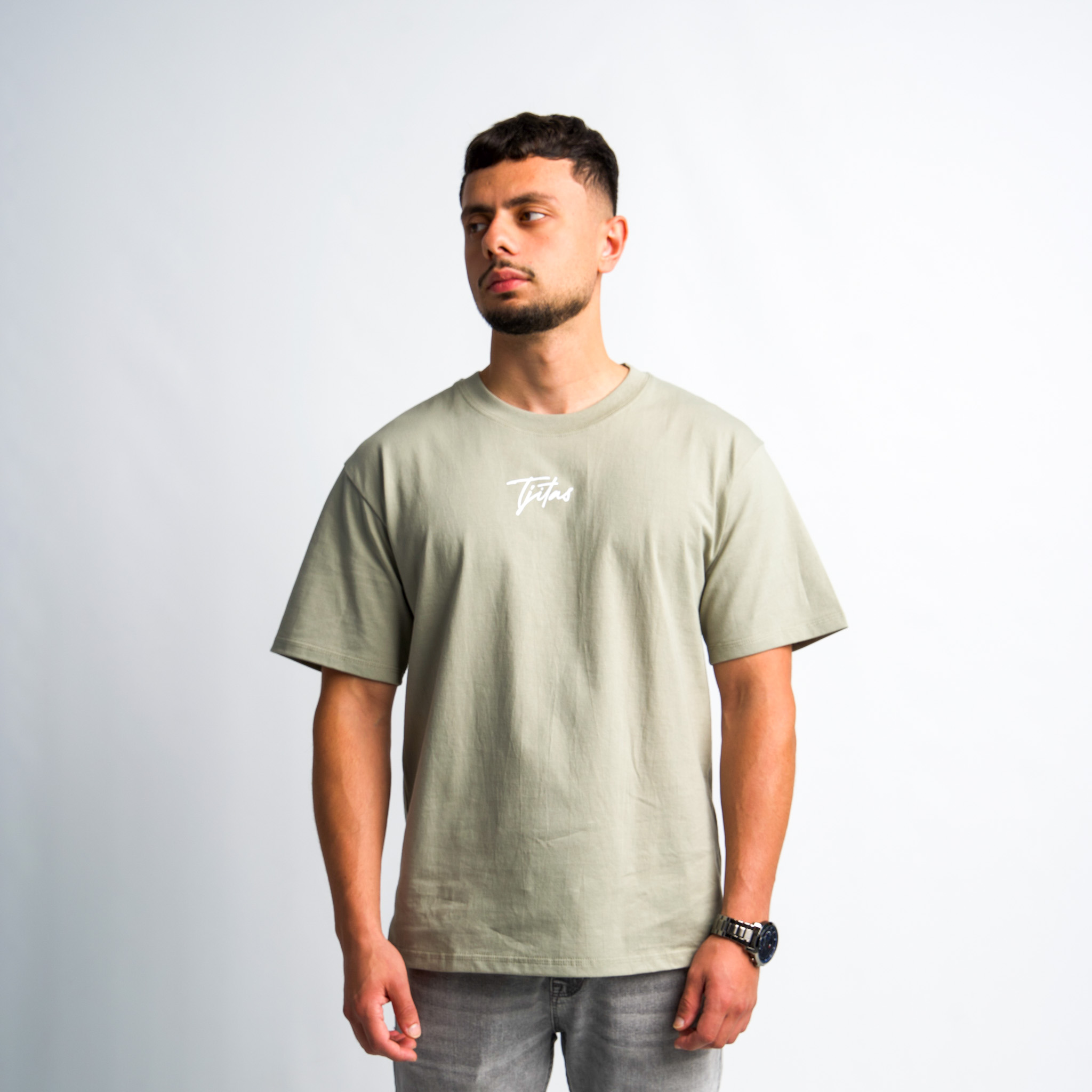 Army Green Oversized T-shirt slide 1